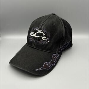 Orange County Choppers Hat Cap Flex Fit Embroidered Flames Mens One Size Motor